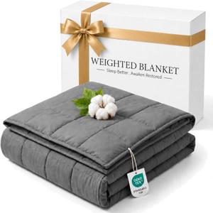 Smart Queen Weighted Blanket for Adults 60” x 80” with Box 20lbs