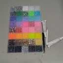 Bedazzling Kit,Colorful DIY Resin Rhinestone kit,2026 New Resin Jelly Rhinestones for Crafting Nails Face Makeup Crafts Tumblers(24000)