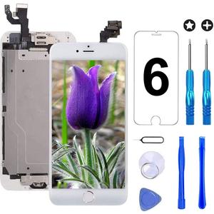Brinonac for iPhone 6 Screen Replacement White Touch Display LCD Digitizer Full Assembly with Front Camera,Proximity Sensor,Ear Speaker and Home Button Including Repair Tool and Screen Protector