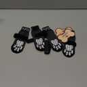 PUPTECK Anti-Slip Dog Socks with Double Sides Grips for Small Medium Large Dogs Hardwood Floors Prevents Licking, Dog Shoes for Hot Pavement Traction Control Paw Protector for Senior Dogs, Grey S,4 Count