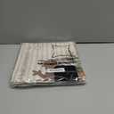 GEEORY Christmas Pillow Covers 20 x 20 Inch Set of 4, Striped Wooden Tree Snow Sleigh Merry Bright Xmas Holiday Decor Decorative Throw Cushion Case Decoration for Home Party Sofa Couch (Brown)