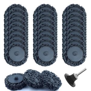 2 Inch Sanding Disk 31pcs Paint Stripping Wheel,Die Grinder Strip Disc for Drill,Die Grinder Accessories for Remove Rust Welds,Paint, Oxidation (Black)