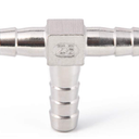 Stainless Steel 1/2" Hose Barb Tee 3 Way T Shaped Co2 Splitter
