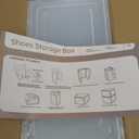 Clemate Upgraded X-Large Shoe Organizer,Shoe Storage Organizer,12 Pack,Shoe Box Clear Plastic Stackable,Drop Front Shoe Box with Clear Door, Shoe Containers For Sneaker Display,Fit up to US Size 13