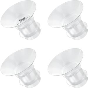 Flange Inserts 14mm for Medela,Spectra 24mm Shields/Flanges,Compatible with Momcozy M9/M5/M6/S12 Pro/S9 Pro Wearable Breast Pump,Reduce 24mm Nipple Tunnel Down to 14mm,4PCS