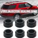 6 Pcs 926-028 Fuel Injector Sleeves Cups Seals Replacement for Ford Explorer Mustang Ranger, F77Z-9G512-AA 1F82-13-250 Adapter Kit Replacement for Mercury Mountaineer V6 4.0L Engine