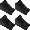CertBuy 4 Pack Wheel Chock for Trailers, RV Wheel Chocks Heavy Duty, Black Rubber Wheel Chocks, Trailer Wheel Chocks for Car, Travel Trailers, RV, Truck, and ATV, 6.3"4"4"