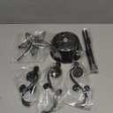 HOHIYA Rotating Ornament Display Tree Stand 24 Inch Metal Wire Hook Hanger for Christmas Balls Halloween Ornaments Craft Display Tabletop Decoration Taiwan Made Black