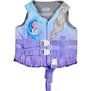 SwimWays Disney Princess Swim Trainer Life Jacket, US Coast Guard Approved Kids Swim Vest, Pool Floats & Life Jackets for Kids 33-55 lbs, Elsa, Small