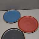 Mora Ceramic Artisan Matte Dinner Plates Set of 3, 10 inch Dish Set - Microwave, Oven, and Dishwasher Safe, Scratch Resistant, Modern Rustic Dinnerware- Kitchen Porcelain Serving Dishes