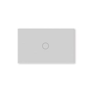 Smart Switch,4.65 X 2.83 X 1.34 Inches,2.4GHz Wi-Fi Light Switch,Neutral Wire Required,APP Control and Voice Control,Work with Tuya/Smart Life/Alexa,Tempered Glass Panel,Grey 1 Button