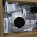 Afloia 6-in-1 Dog Grooming Kit, Pet Grooming Vacuum for Shedding, Dog Hair Vacuum with Clipper Nail Trimmer Grinder, Pet Brush Groomer at Home, Low Noise Cats Hair Remover, 1.5L Dust Cup, White (Silver)