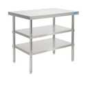 KUARBARR Stainless Steel Table Commercial Stainless Steel Prep Table 18 x 30 Inch, NSF Metal Commercial SS Kitchen Prep Worktable for Restaurant Kitchen Garage Warehouse
