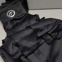 ChrisDowa Room Divider Curtain 84 Inches Long, Wide Blackout Sliding Door Curtain for Bedroom, Room Darkening Privacy Window Curtain for Patio Door (1 Panel Set, Black, 100 x 84 Inch)