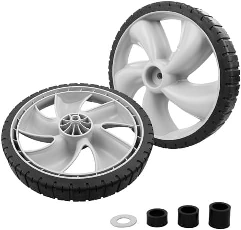 HQPASFY 490-324-0002 Rear Wheels 12 Inch Rear Wheels Replacement 12x1.75" Plastic Wheel, 2 Pack