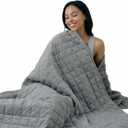 Smart Queen Weighted Blanket for Adults (Queen Size 60x80,15lbs) Large Soft Heavy Blanket Machine Washable for Fall, Bedding &Napping with Soft Cotton (60x80 | 15lbs Grey)