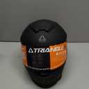 TRIANGLE Kids Motorcycle Helmets Youth Full Face Helmet Lightweight with 2 Visors DOT Approved (Medium, Matte Black)