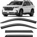 CLIM ART Incredibly Durable Rain Guards for Honda Pilot 2023-2026, Original Tape-on Window Deflectors, Vent Deflector, Window Visors, Car Accessories, 4 pcs. - 423022