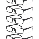 Gaoye Reading Glasses Men/Women, Eyeglasses, Blue Light Readers for Men/Women, Eye Glasses +6.0 5pack