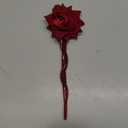 Red Rose Chinese Hair Sticks Retro Tassel Flower Chinese Hair Pins Long Hairpins Forks Oriental Aesthetic Fan Floral Hair Chopsticks for Women Girls Buns Updo Hanfu Cheongsam Asian Hair Accessories