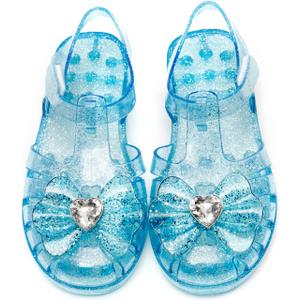 Girls Jelly Sandals Summer Costume Princess Dress Flat Breathable Waterproof Fisherman Gladiator Shoes For Girl Closed Toe Beach Flat-Sandals For Toddler Little Kid Big Kids