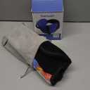 Travel Pillows for Airplanes, Airplane Pillow for Long Flight, Airplane Head Strap with Eye Mask for Sleep, Travel Neck Pillow for Car Road Trip, 360° Support Headrest, Stop Bobblehead, Black