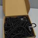 8 Pcs 48" Adjustable Bungee Cords with Hooks, Heavy Duty UV Resistant Shock Straps with Carabiner Clips