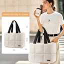 LOVEVOOK 15.6 inch Laptop Bag for WomenBriefcase Computer Bag Puffer Tote