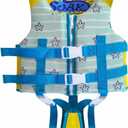 Soak Kids Swim Vest - Toddler Pool Floaties Adjustable Safety Strap Swimming Aids for Toddlers Children Float Swimsuit, Suitable for Age 1-6years/24-66lbs (Blue, L(for Kids 3-10 Years,40-66 lbs))