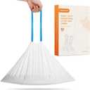 MeoWant Cat Litter Box Liners, Drawstring Receptacles Bags Thickened Waste Bag for MeoWant MW-SC01/SC02/SC09 Automatic Cat Litter Box, 20pcs