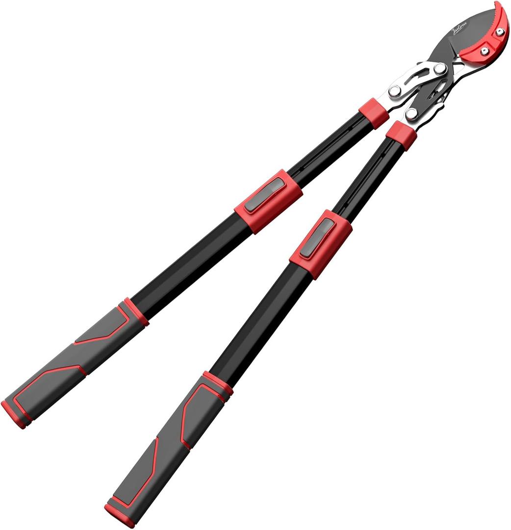 Extendable Loppers, SK5 Teflon-Coated Blades, Gear Drive, 65-100 cm