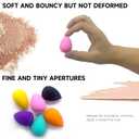 small mini makeup sponge bulk : 30 pcs mulit-colored foundation makeup sponges for foundation,make up sponges for face(30 pcs)
