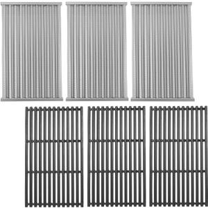 17" Grill Grates and Emitter for Charbroil TRU Infrared 4-Burner 463255020 463242715 463242716 463276016 466242715 463257520 Parts for Charbroil Grill Replacement Parts