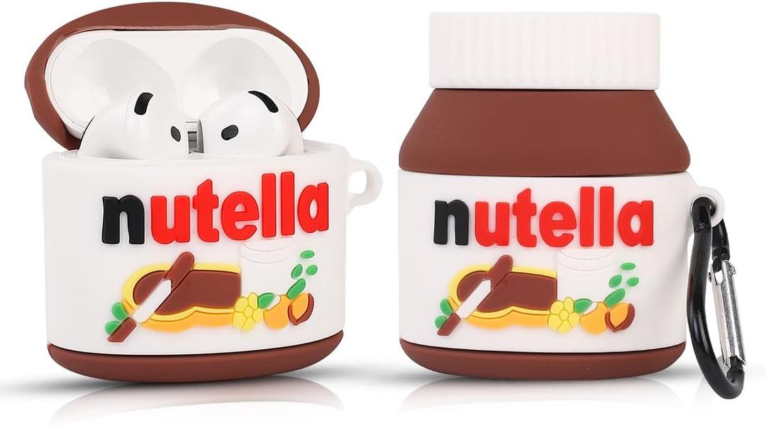 Compatible with Apple Airpods 4 Case Protective Funny Cute Cartoon Slim Candy Cover with Keychain (Chocolate Sauce)