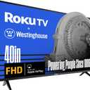 Westinghouse Roku TV - 40 Inch Smart TV, 1080P FHD Television with Wi-Fi Connectivity and Mobile App, Flat Screen, Bluetooth, Compatible with Apple AirPlay, Alexa and Google Assistant