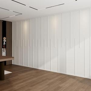 Pangda Peel and Stick Wall Molding Kit Flat Wall Molding Kit for Living Area Decor Premade Wainscoting Panels Accent Panel for Home, Office, Hallway, Dining Room(Classic Style)