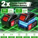 21V Electric Weed Wacker Cordless Weed Eater Battery Powered String Trimmer Battery Operated,3 in 1 Grass Trimmer/Brush Cutter/Lawn Edger, Metal Blades,Wheels, Stringless Weed Trimmer for Garden Yard