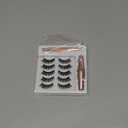 Newcally Magnetic Eyelashes with Eyeliner Kit Reusable Wispy Lashes Natural Look Magnetic Lashes Kit C-curly No Glue Needed 5 Pairs False Lashes with Magnetic Eyeliner & Tweezers