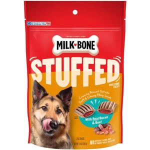 Milk-Bone Stuffed Dog Biscuits with Real Bacon & Beef 10 oz (5 pack) 