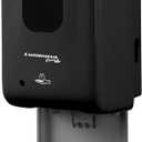 Automatic Touchless Soap and Hand Sanitizer Dispenser 1200ml Wall Mount with Drip Tray - BLACK - Commercial - Liquid/Gel - Hands Free Motion Sensor ADA Compliant