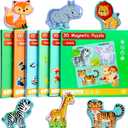 Magnetic Puzzles for Kids Ages 1-3, Travel Toddler Puzzles Ages 2-4 Year, Animal Activities Toy for Boys & Girls 3-5 yo - Learning Magnet Gift for Road Trip