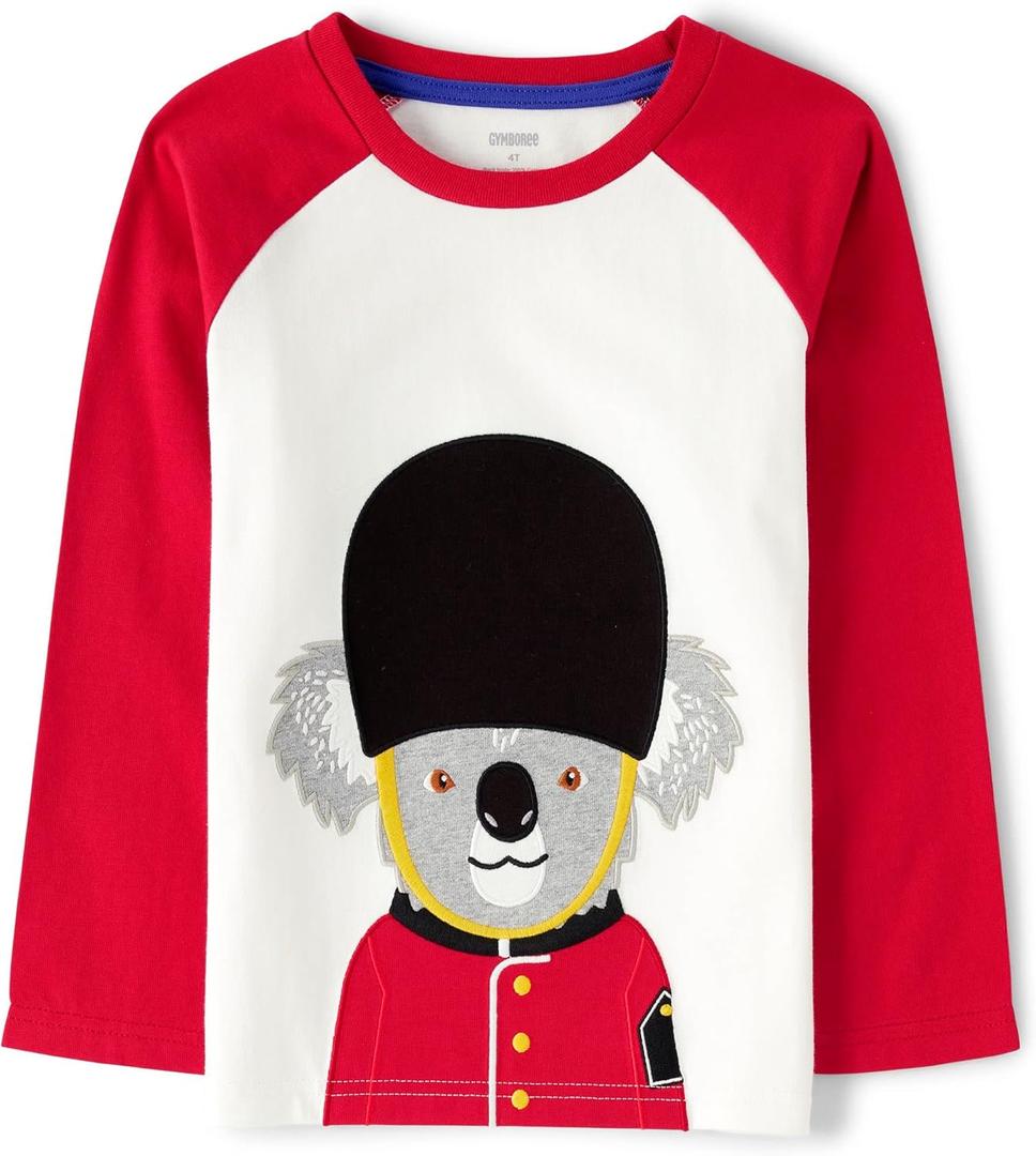 Gymboree Girls and Toddler Embroidered Graphic Long Sleeve T-Shirts (White)