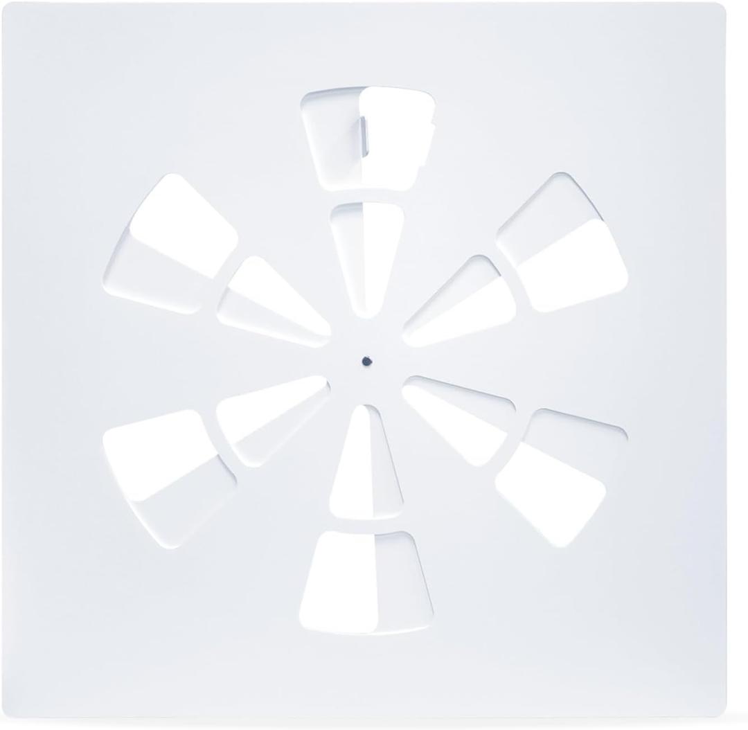 24" x 24" Adjustable Ceiling Vent Cover Air Conditioning Vent Deflector Fits 24"x24" Flat Office Ceiling Vents and HVAC or Heat Air Deflector for Office Home & Commercial -Non-Magnetic (1PC)