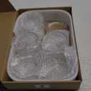 HillSpring Glass Small Bowls, 7.5oz, Set of 6, Clear Mini Bowls for Dips, Sauces, Desserts, Side Dishes, Pudding, Fruit and Charcuterie Boards, Pinch Bowls for Meal Prep