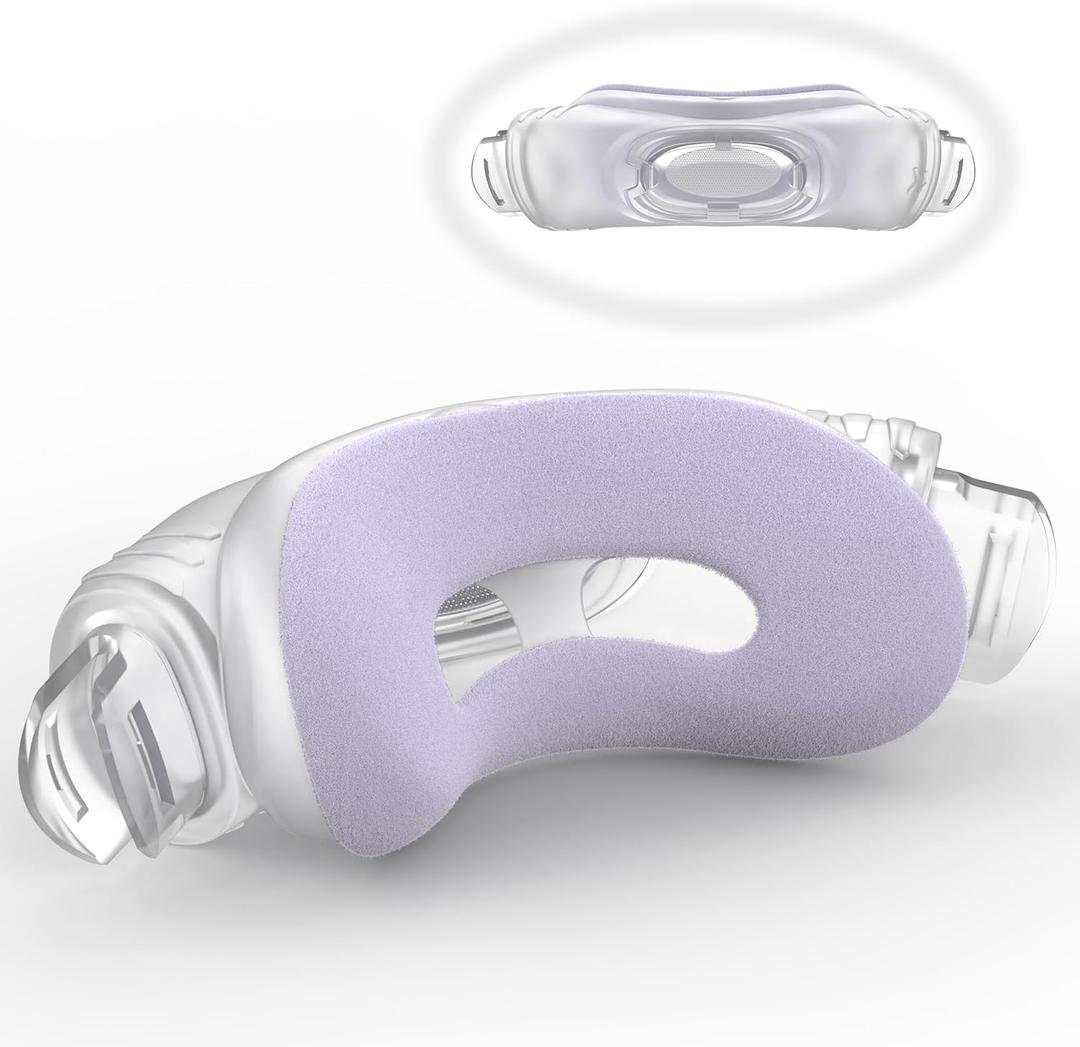 Cushion for Airfit N30i - IBEET Nasal CPAP Mask Cushion Replacement for N30i Nasal Cushion - Upgraded Vent for Leak-Proof Seal, Small Wide (Purple)