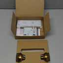 Mortise Lock Set for Interior Door, Vintage Antique Brass Door Knobs with Lock and Skeleton Key, Replacing Old Style Doors