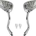 Universal Bicycle Mirror Bike Rear View Mirror 8mm 10mm Skull Hand Style Also for Motorcycle Rear View Mirrors silver