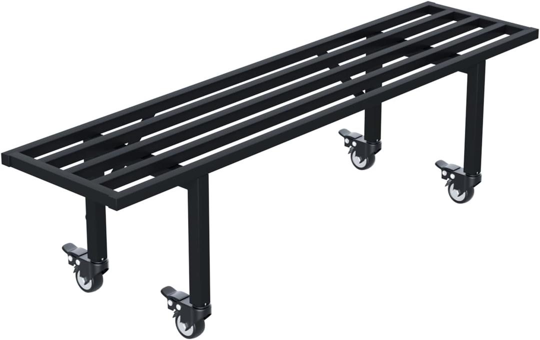 Zhongma One Tier Metal Plant Stand with Wheels L35.43 easy assembly
35.43 L x 8.66 W x 10.3 H, Heavy Duty, For Home, Window, Garden, Plant Lovers, Display Stand