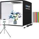 PULUZ Mini Photo Studio Light Box, Photo Shooting Tent kit, Portable Folding Photography Light Tent with CRI >95 102pcs LED Light & 6 Kinds Double-Sided Color Backgrounds for Small Size Products