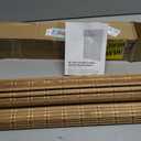 LazBlinds No Drill Bamboo Roman Shades, 20x64, Brown